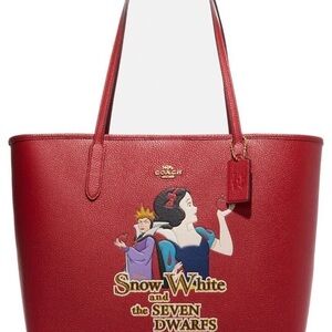 Disney X Evil Queen Coach Red Snow White Tote